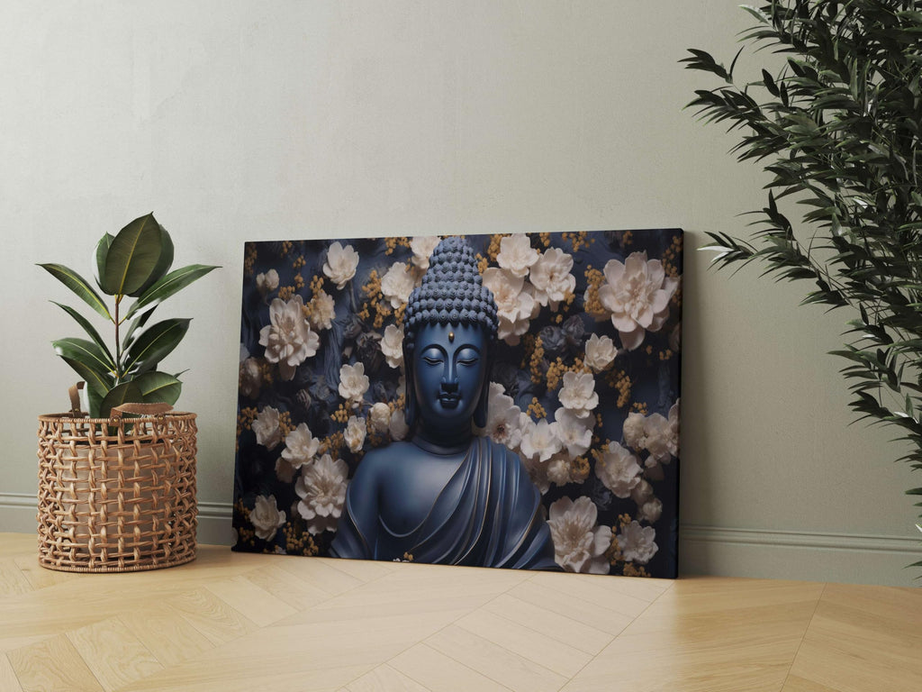 BLACKLUXE LIFESTYLE LTD Buddha Paintings For Wall Decoration With Frame Canvas Painting For Living Room Bedroom Home Office & Hotels - BLACKLUXECRAFTS