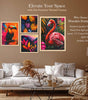 Tropical Flamingo & Toucan Wall Art Set of 4 | Exotic Bird & Jungle Leaf Canvas Prints | Vibrant Animal Wall Decor for Living Room, Bedroom & Office
( 36X24 Inches ) (BLACKLUXE CRAFTS) - BLACKLUXECRAFTS