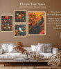 Peacock & Floral Wall Art Set of 4 | Elegant Bird and Flower Canvas Prints | Luxury Nature Wall Decor for Living Room, Bedroom & Office
( 36X24 Inches ) (BLACKLUXE CRAFTS) - BLACKLUXECRAFTS