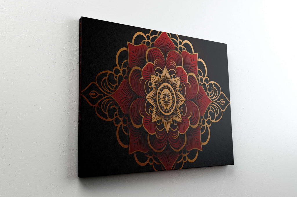 BLACKLUXE LIFESTYLE LTD Mandala Art Painting For Wall Decoration With Frame Canvas Painting For Living Room Bedroom Home Office & Hotels - BLACKLUXECRAFTS