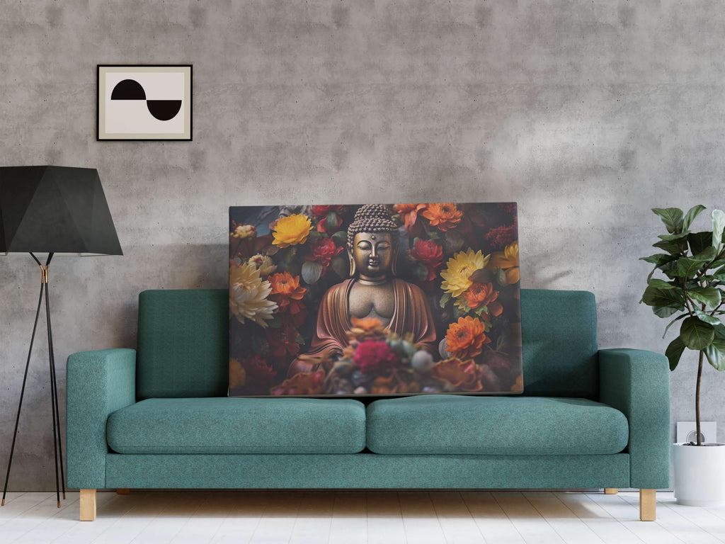 BLACKLUXE LIFESTYLE LTD Buddha Paintings For Wall Decoration With Frame Canvas Painting For Living Room Bedroom Home Office & Hotels - BLACKLUXECRAFTS
