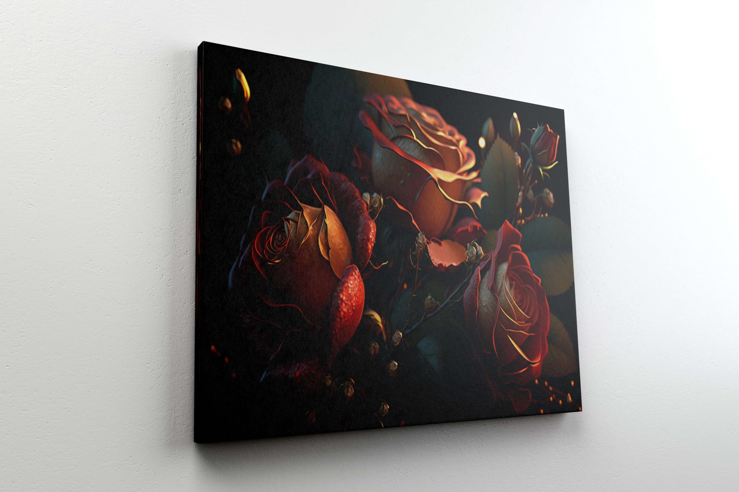 BLACKLUXE LIFESTYLE LTD Flower Paintings For Wall Decoration With Frame Canvas Painting For Living Room Bedroom Home Office & Hotels - BLACKLUXECRAFTS