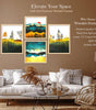 Mountain Landscape Wall Art Set of 4 | Golden Sunrise & Nature Prints | Modern Framed Artwork for Living Room, Bedroom & Office Decor
( 36X24 Inches ) (BLACKLUXE CRAFTS) - BLACKLUXECRAFTS