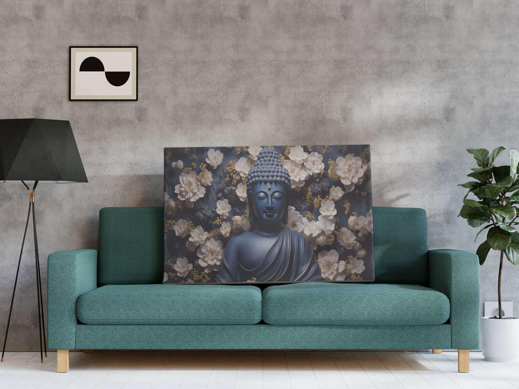 BLACKLUXE LIFESTYLE LTD Buddha Paintings For Wall Decoration With Frame Canvas Painting For Living Room Bedroom Home Office & Hotels - BLACKLUXECRAFTS