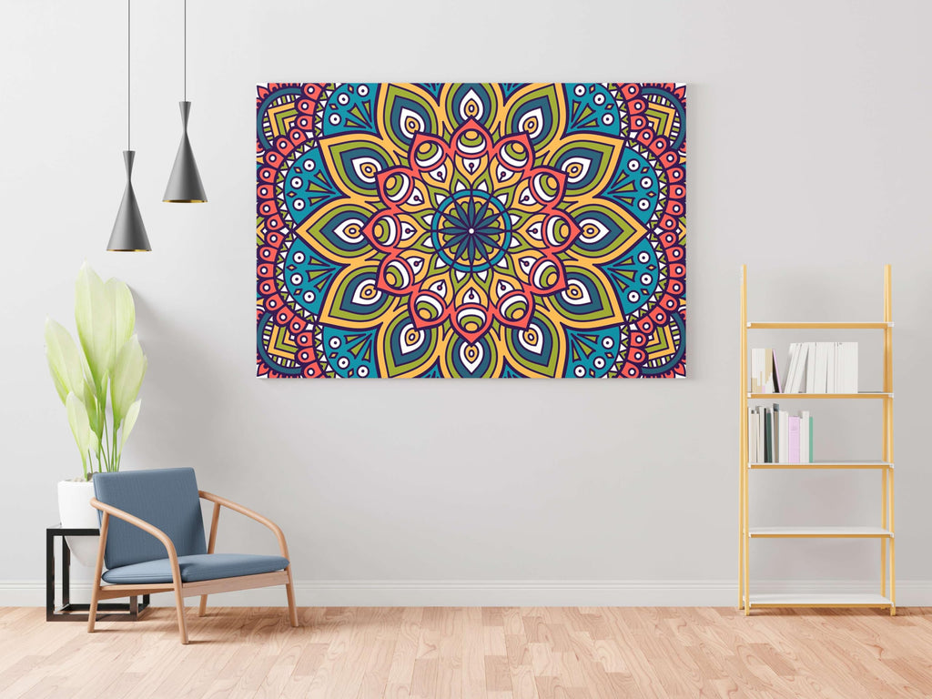 BLACKLUXE LIFESTYLE LTD Mandala Art Painting For Wall Decoration With Frame Canvas Painting For Living Room Bedroom Home Office & Hotels - BLACKLUXECRAFTS