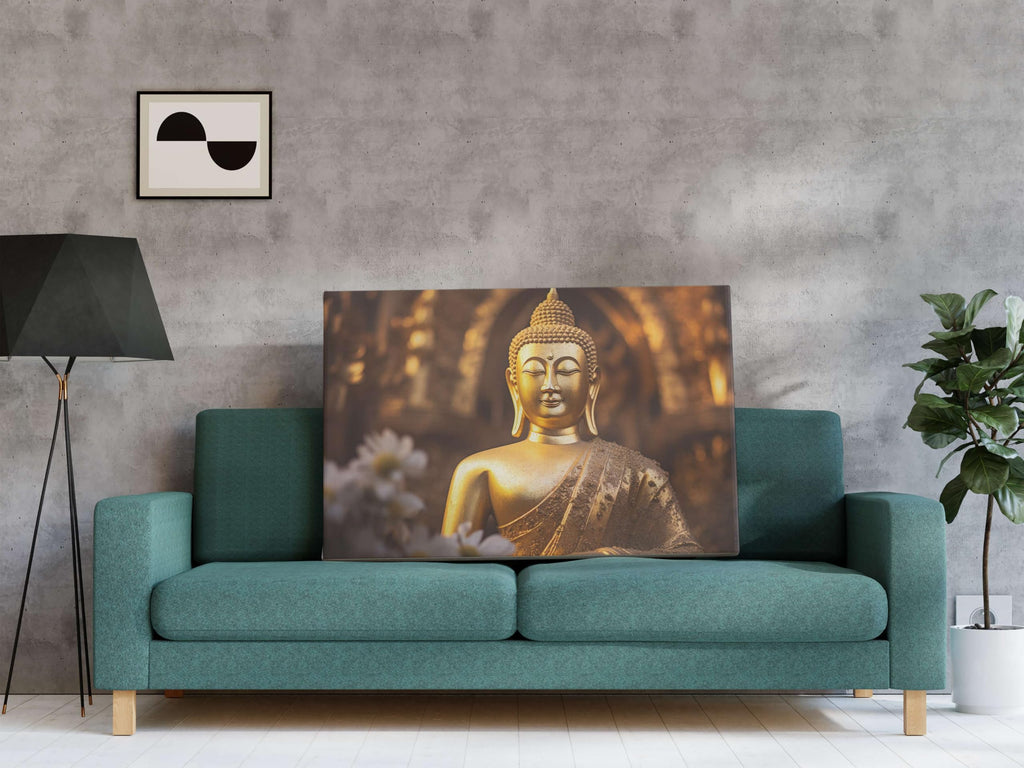 BLACKLUXE LIFESTYLE LTD Buddha Paintings For Wall Decoration With Frame Canvas Painting For Living Room Bedroom Home Office & Hotels - BLACKLUXECRAFTS