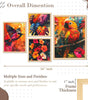 Tropical Parrot Wall Art Set of 4 | Colorful Bird & Floral Canvas Prints | Exotic Jungle Theme Home Decor for Living Room, Bedroom & Office
( 36X24 Inches ) (BLACKLUXE CRAFTS) - BLACKLUXECRAFTS