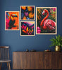 Tropical Flamingo & Toucan Wall Art Set of 4 | Exotic Bird & Jungle Leaf Canvas Prints | Vibrant Animal Wall Decor for Living Room, Bedroom & Office
( 36X24 Inches ) (BLACKLUXE CRAFTS) - BLACKLUXECRAFTS