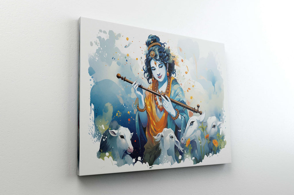 BLACKLUXE LIFESTYLE LTD Radha Krishna Paintings For Wall Decoration With Frame Canvas Painting For Living Room Bedroom Home Office & Hotels - BLACKLUXECRAFTS