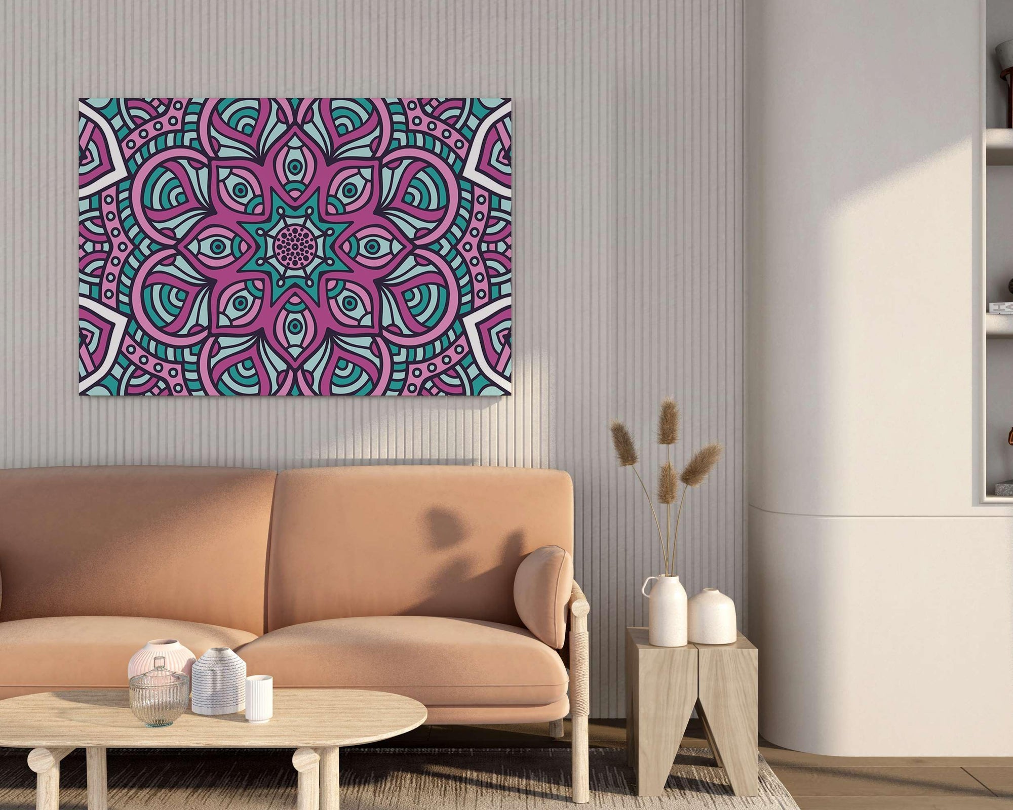 BLACKLUXE LIFESTYLE LTD Mandala Art Painting For Wall Decoration With Frame Canvas Painting For Living Room Bedroom Home Office & Hotels - BLACKLUXECRAFTS