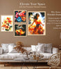 Floral & Dance Wall Art Set – Vibrant Modern Canvas Prints | Handmade Indian Home Decor for Living Room, Bedroom & Office
( 36X24 Inches ) (BLACKLUXE CRAFTS) - BLACKLUXECRAFTS