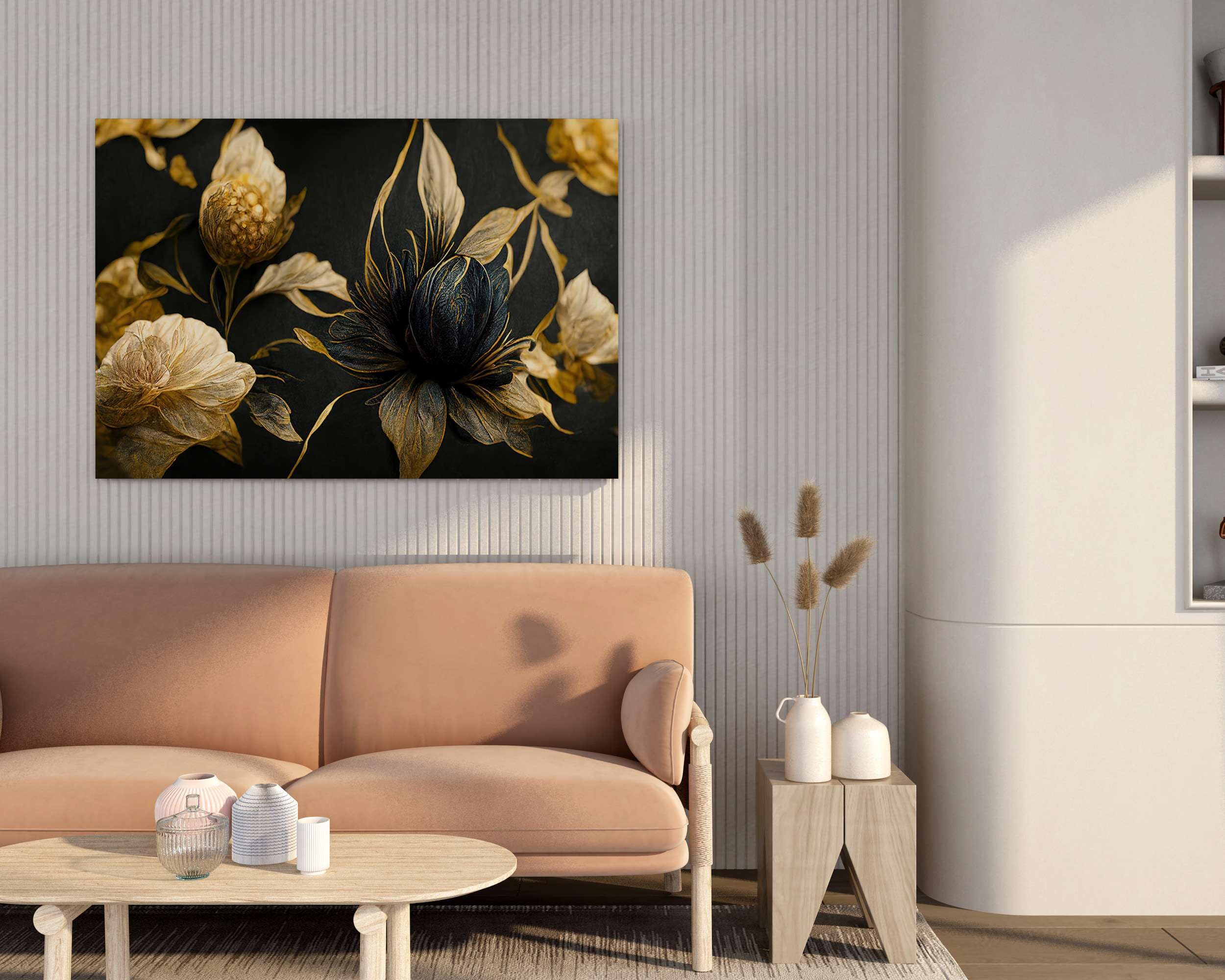 BLACKLUXE LIFESTYLE LTD Flower Paintings For Wall Decoration With Frame Canvas Painting For Living Room Bedroom Home Office & Hotels - BLACKLUXECRAFTS