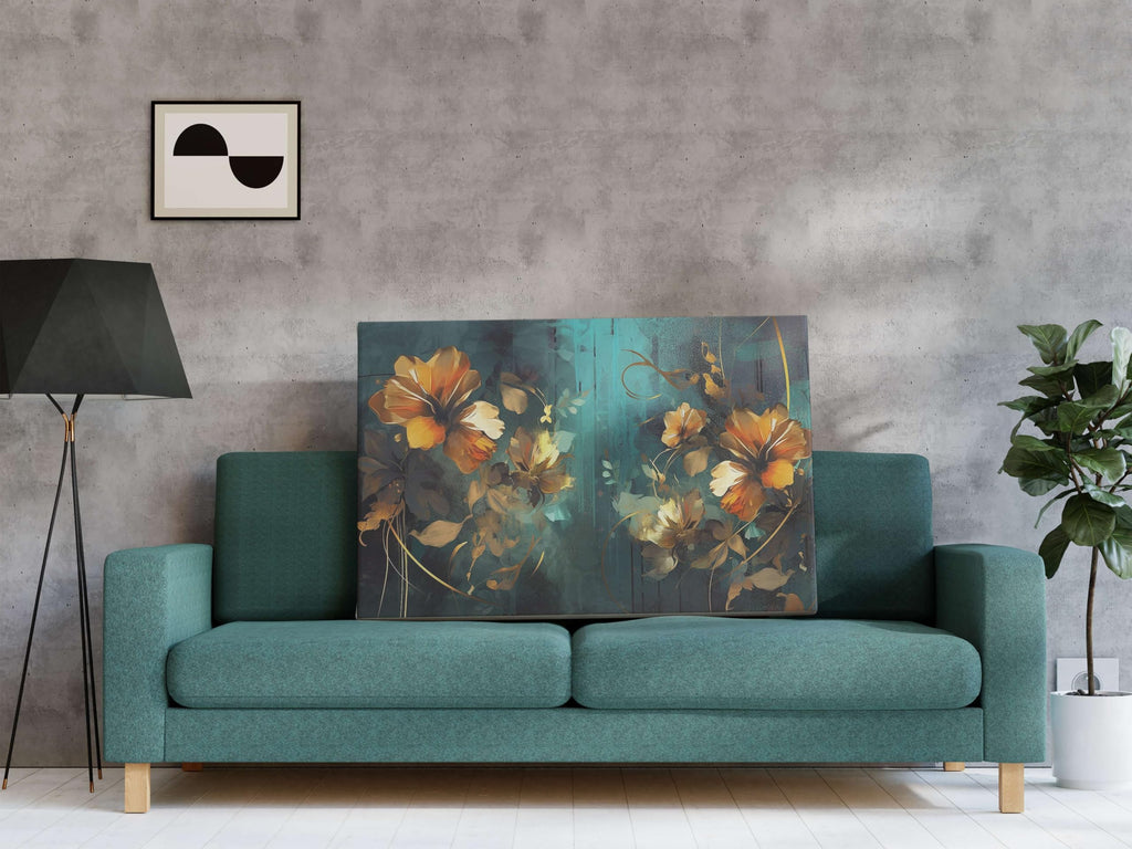BLACKLUXE LIFESTYLE LTD Flower Paintings For Wall Decoration With Frame Canvas Painting For Living Room Bedroom Home Office & Hotels - BLACKLUXECRAFTS