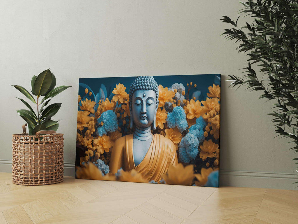 BLACKLUXE LIFESTYLE LTD Buddha Paintings For Wall Decoration With Frame Canvas Painting For Living Room Bedroom Home Office & Hotels - BLACKLUXECRAFTS
