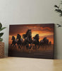BLACKLUXE LIFESTYLE LTD Seven Horse Painting For Wall Decoration With Frame Canvas Painting For Living Room Bedroom Home Office & Hotels - BLACKLUXECRAFTS
