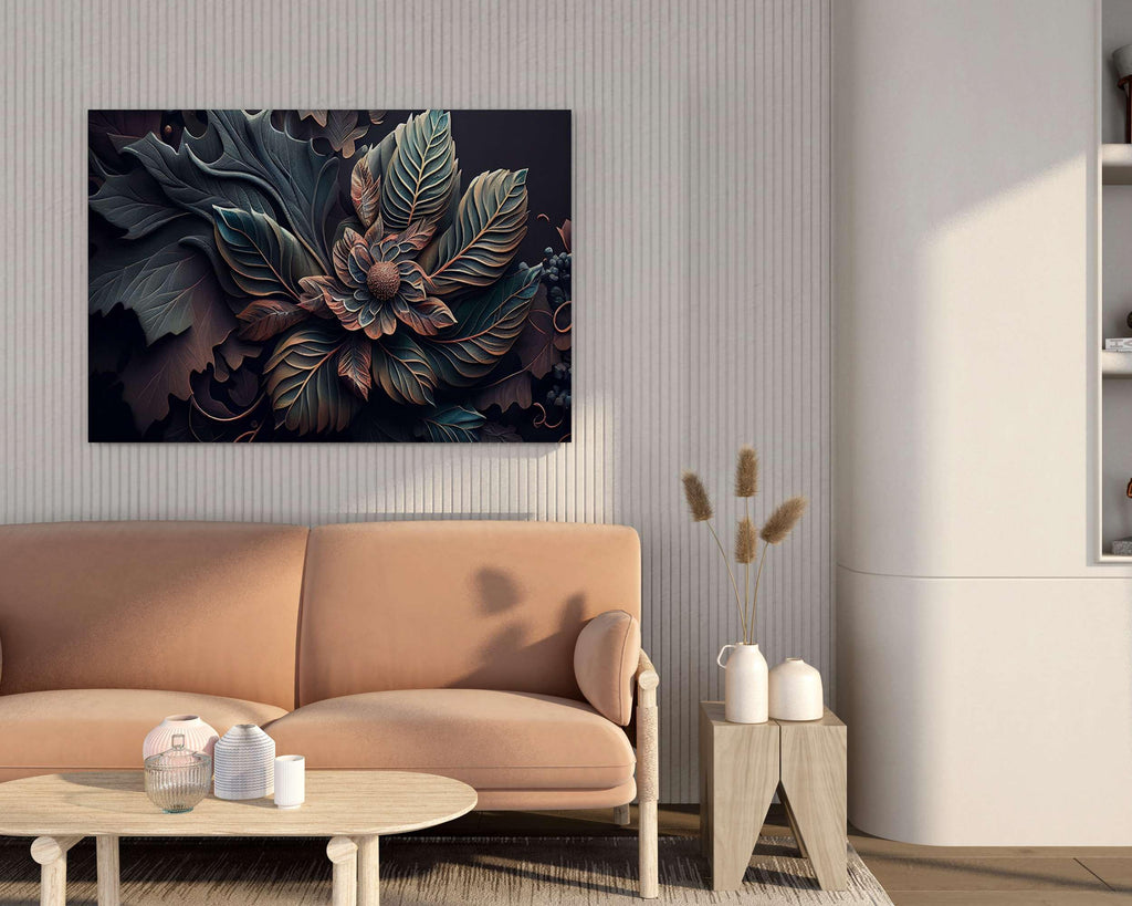 BLACKLUXE LIFESTYLE LTD Flower Paintings For Wall Decoration With Frame Canvas Painting For Living Room Bedroom Home Office & Hotels - BLACKLUXECRAFTS
