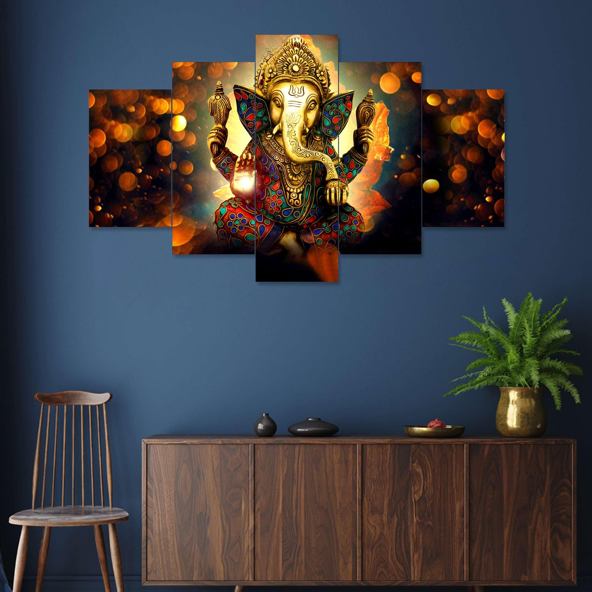 BLACKLUXE LIFESTYLE LTD Set of Five MDF Framed 3D Wall Painting for Home Decoration, Big Size Painting for Living Room, Bedroom (17x30 inches) WE 20 - BLACKLUXECRAFTS