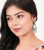 Vintage Oxidized Silver Boho Dangle Earrings for Women Ethnic Indian Tribal Jewelry (BLACKLUXE CRAFTS) - BLACKLUXECRAFTS