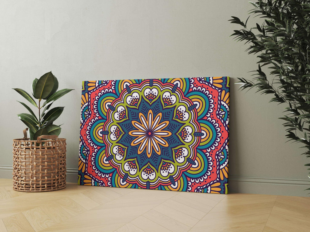 BLACKLUXE LIFESTYLE LTD Mandala Art Painting For Wall Decoration With Frame Canvas Painting For Living Room Bedroom Home Office & Hotels - BLACKLUXECRAFTS