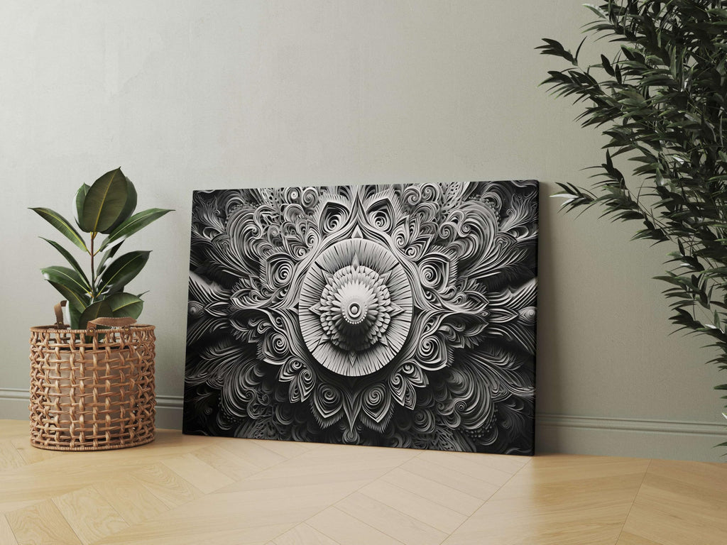 BLACKLUXE LIFESTYLE LTD Mandala Art Painting For Wall Decoration With Frame Canvas Painting For Living Room Bedroom Home Office & Hotels - BLACKLUXECRAFTS