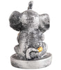 Silver Elephant Harp Figurine – Handcrafted Resin Musician Elephant Statue for Home Décor & Spiritual Gift (BLACKLUXE CRAFTS) - BLACKLUXECRAFTS