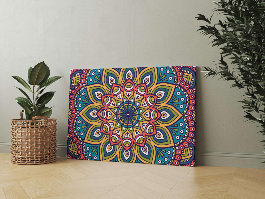 BLACKLUXE LIFESTYLE LTD Mandala Art Painting For Wall Decoration With Frame Canvas Painting For Living Room Bedroom Home Office & Hotels - BLACKLUXECRAFTS