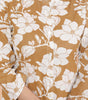 Women's Cotton Floral Printed Mandarin Collar A-Line Kurti with Pant (Brown) (BLACKLUXE CRAFTS) - BLACKLUXECRAFTS