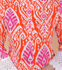 Women's Cotton Printed Mandarin Collar A-Line Kurti with Pant (Orange) (BLACKLUXE CRAFTS) - BLACKLUXECRAFTS