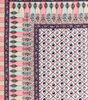 Handmade Cotton Double Bed Sheet with Pillow Covers – Pink & Purple Floral Jaipuri Block Print | Ethnic Indian Bedding (BLACKLUXE CRAFTS) - BLACKLUXECRAFTS