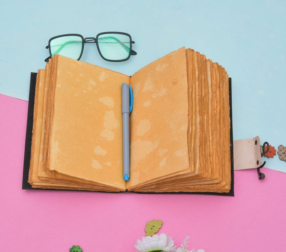 Hamsa Hand Leather Journal – Handmade Notebook with 7 Chakra Stones & Vintage Lock | Spiritual Boho Diary, Wiccan Grimoire, Reiki Gift (BLACKLUXE CRAFTS) - BLACKLUXECRAFTS