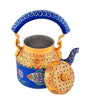 Hand-Painted Aluminium Tea Kettle – 750 ml for kitchen décor Home Décor , Tea Party Serving (BLACK LUXE CRAFTS) - BLACKLUXECRAFTS