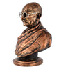 Handmade Mahatma Gandhi Bust Statue | Indian Brass Finish Figurine | Inspirational Freedom Leader Idol for Home Office & Collectible Gift (BLACKLUXE CRAFTS) - BLACKLUXECRAFTS