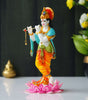 Lord Krishna Playing Flute Idol on Lotus | Hindu God Statue for Home Décor & Puja (BLACKLUXE CRAFTS) - BLACKLUXECRAFTS
