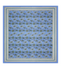 Handmade Cotton Bedsheet with Pillow Covers – Blue Floral Block Print King Size Bedspread from India (BLACKLUXE CRAFTS) - BLACKLUXECRAFTS