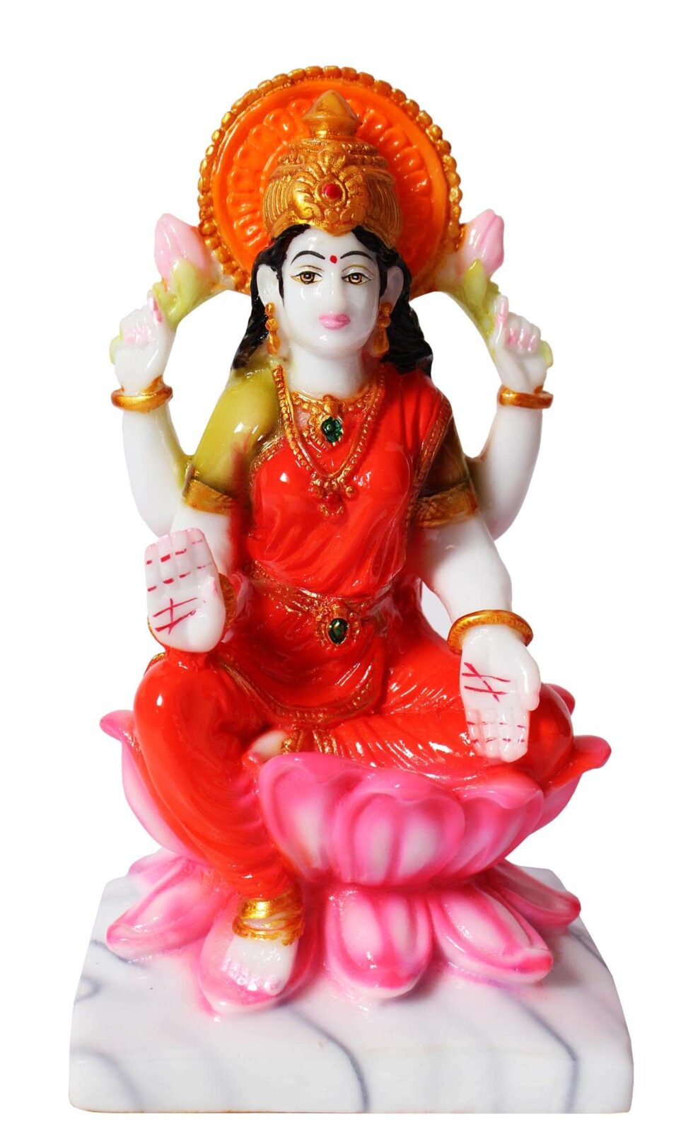 Lord Ganesha and Goddess Lakshmi Idol Set | Hindu God Figurines for Home Décor & Puja (BLACKLUXE CRAFTS - BLACKLUXECRAFTS