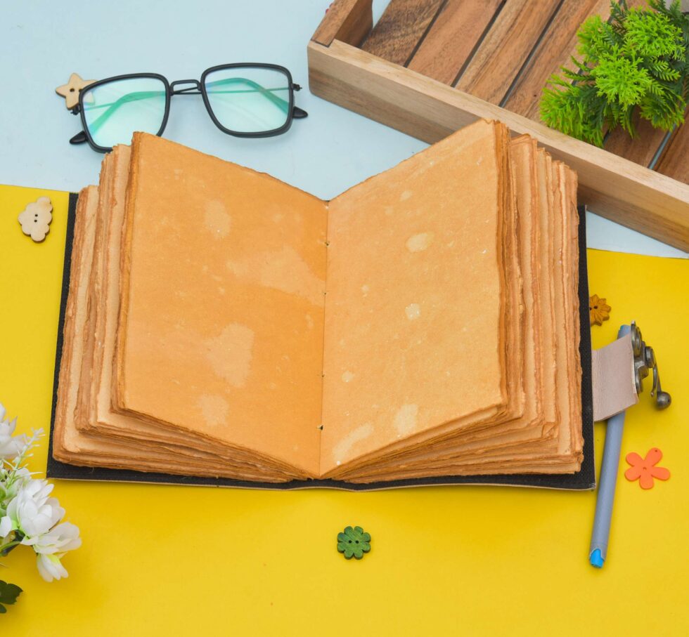 Wolf Spirit Leather Journal – Handmade Tribal Notebook with Lock & Gemstone Eyes | Vintage Boho Diary, Wiccan Grimoire, Pagan Gift (BLACKLUXE CRAFTS) - BLACKLUXECRAFTS