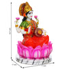 Goddess Lakshmi Idol on Lotus | Hindu Goddess of Wealth Statue | Spiritual Home Décor Gift (BLACKLUXE CRAFTS) - BLACKLUXECRAFTS