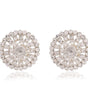 Luxury Crystal Round Stud Earrings for Women – Sparkling Rhinestone Statement Ear Jewelry, Elegant Party & Wedding Accessories (BLACKLUXE CRAFTS) - BLACKLUXECRAFTS