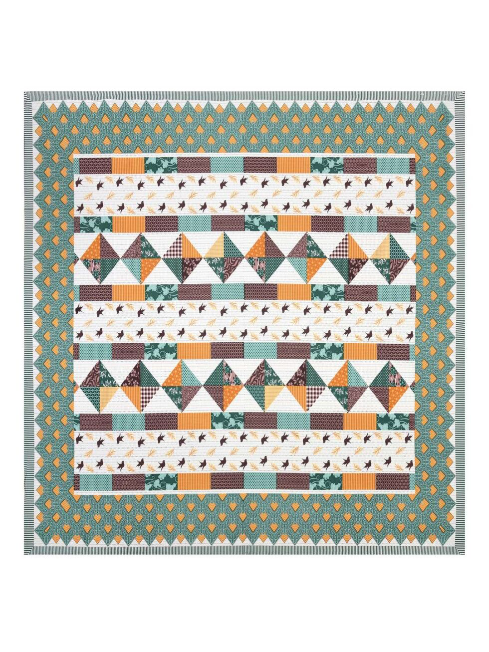 Handmade Cotton Patchwork Bedsheet with Pillow Covers – Traditional Indian Jaipuri Block Print Bedspread – Queen/King Size Bedding Set (BLACKLUXE CRAFTS) - BLACKLUXECRAFTS