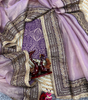 Handmade Designer Banarasi Saree with Zari Border – Elegant Purple & Gold Silk Saree for Wedding & Party Wear | Indian Ethnic Wear (BLACKLUXE CRAFTS)