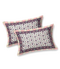 Handmade Cotton Double Bed Sheet with Pillow Covers – Pink & Purple Floral Jaipuri Block Print | Ethnic Indian Bedding (BLACKLUXE CRAFTS) - BLACKLUXECRAFTS