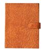 Vintage Brown Embossed Leather Journal Notebook with Strap Closure – Floral Design Writing Diary for Men & Women (BLACKLUXE CRAFTS) - BLACKLUXECRAFTS