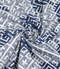 Handmade Cotton Bedsheet with Pillow Covers – Blue White Geometric Hand Block Print | Queen/King Size Bedspread from India (BLACKLUXE CRAFTS) - BLACKLUXECRAFTS