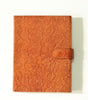 Vintage Brown Embossed Leather Journal Notebook with Strap Closure – Floral Design Writing Diary for Men & Women (BLACKLUXE CRAFTS) - BLACKLUXECRAFTS