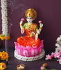Goddess Lakshmi Idol on Lotus | Hindu Goddess of Wealth Statue | Spiritual Home Décor Gift (BLACKLUXE CRAFTS) - BLACKLUXECRAFTS