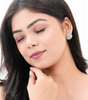 Sparkling Crystal Stud Earrings Round Rhinestone Button Earrings for Women (BLACKLUXE CRAFTS) - BLACKLUXECRAFTS