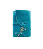 Handmade Teal Leather Journal with Key Lock | Vintage Writing Notebook, Travel Diary & Gift (BLACKLUXE CRAFTS) - BLACKLUXECRAFTS