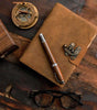 Handmade Vintage Leather Journal with Lock | Rustic Writing Notebook, Travel Diary & Gift (BLACKLUXE CRAFTS) - BLACKLUXECRAFTS
