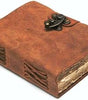 Handmade Vintage Leather Journal with Lock | Rustic Writing Notebook, Travel Diary & Gift (BLACKLUXE CRAFTS) - BLACKLUXECRAFTS