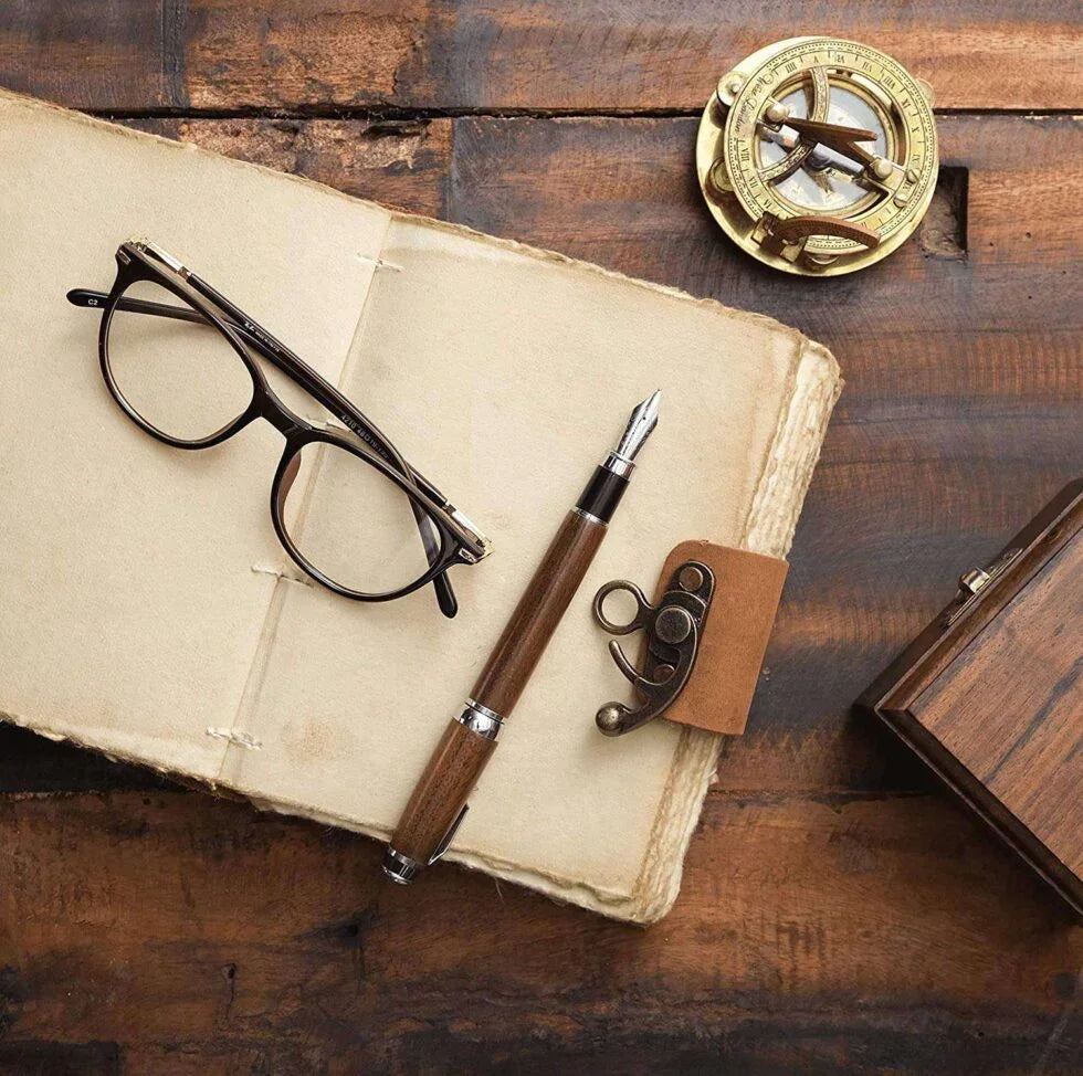 Handmade Vintage Leather Journal with Lock | Rustic Writing Notebook, Travel Diary & Gift (BLACKLUXE CRAFTS) - BLACKLUXECRAFTS